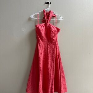 J Crew Pink Halter Top Casual Dress
